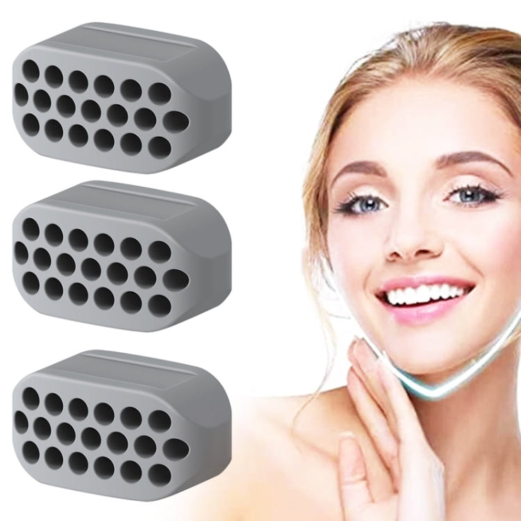 3PCS 4th Generation Masseter Ball Mandibular TRAINER เทรนเนอร์กล้ามเนื้อใบหน้าซิลิโคน Face-Lifting อุปกรณ์, 4th Generation (White), 4th Generation (Black), 4th Generation (Gray)