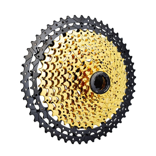 มู่เล่เทปคาสเซ็ตต์น้ำหนักเบาสำหรับจักรยานเสือภูเขา VG Sports, 9 Speed 42T (Gold), 10 Speed 42T (Gold), 10 Speed 50T (Gold), 11 Speed 50T (Gold), 11 Speed 52T (Gold), 12 Speed 50T (Gold), 12 Speed 52T (Gold)