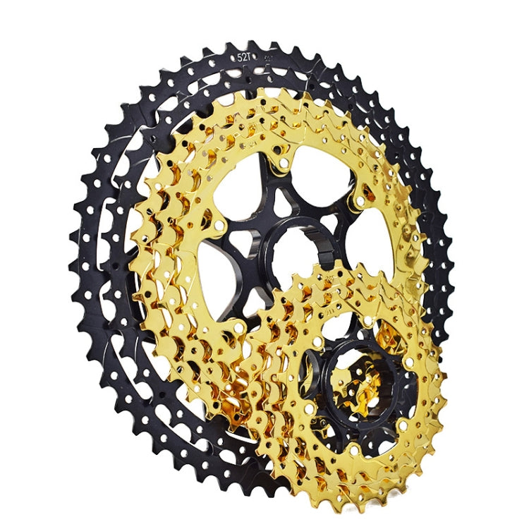 มู่เล่เทปคาสเซ็ตต์น้ำหนักเบาสำหรับจักรยานเสือภูเขา VG Sports, 9 Speed 42T (Gold), 10 Speed 42T (Gold), 10 Speed 50T (Gold), 11 Speed 50T (Gold), 11 Speed 52T (Gold), 12 Speed 50T (Gold), 12 Speed 52T (Gold)