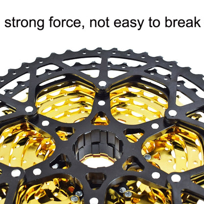 มู่เล่เทปคาสเซ็ตต์น้ำหนักเบาสำหรับจักรยานเสือภูเขา VG Sports, 9 Speed 42T (Gold), 10 Speed 42T (Gold), 10 Speed 50T (Gold), 11 Speed 50T (Gold), 11 Speed 52T (Gold), 12 Speed 50T (Gold), 12 Speed 52T (Gold)