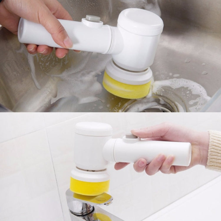 5 in 1 Multifunctional ไฟฟ้าในครัวเรือน Magic แปรง ABS ไนลอนห้องครัวอ่างอาบน้ำทำความสะอาดแปรงทำความสะอาดหน้าต่าง, 5 in 1 Brush