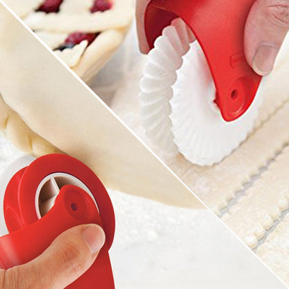 เครื่องมืออบ ล้อตัดพาสต้า Hemming Wheel คู่มือเครื่องตัดก๋วยเตี๋ยว มีดลูกกลิ้ง อุปกรณ์ครัวสร้างสรรค์