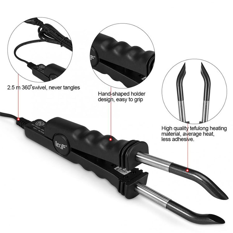 LOOF 100-240V NANO Hair EXTENSION ไม่มีรอยต่อ Hair EXTENSION Thermostat Hair EXTENSION EU Plug