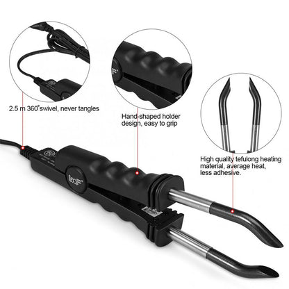 LOOF 100-240V NANO Hair EXTENSION ไม่มีรอยต่อ Hair EXTENSION Thermostat Hair EXTENSION EU Plug