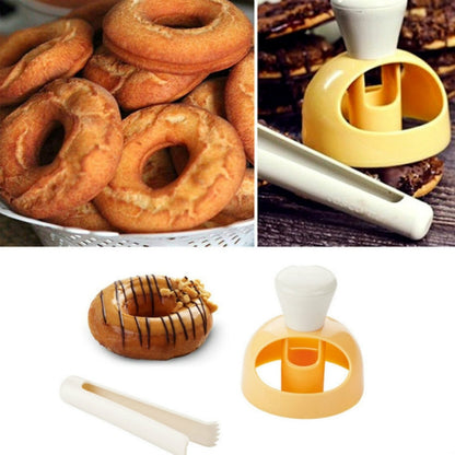 DIY แม่พิมพ์โดนัทเค้กฟองดองเครื่องมือขนมครัวพลาสติก, DIY Donut Mold