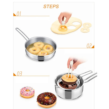 DIY แม่พิมพ์โดนัทเค้กฟองดองเครื่องมือขนมครัวพลาสติก, DIY Donut Mold