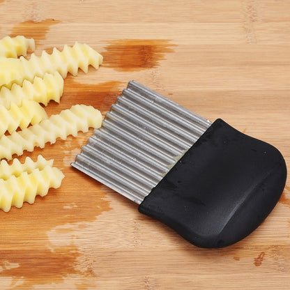 French Fries ตัดสแตนเลสใบเลื่อยเครื่องตัดผักและผลไม้เครื่องมือ Wave มีดอุปกรณ์ครัวอุปกรณ์เสริม, Style 3