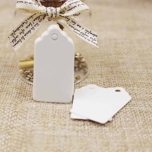 100 ชิ้นป้ายบรรจุภัณฑ์กระดาษ hangTags DIY ฉลากอาหาร