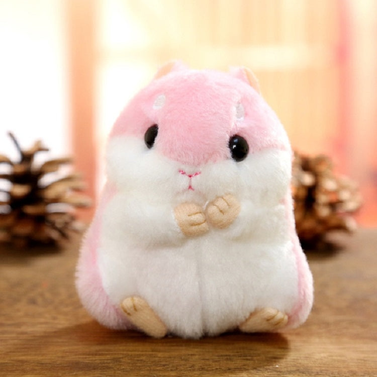 หนูแฮมสเตอร์น่ารักพวงกุญแจกระเป๋าจี้ตุ๊กตา
