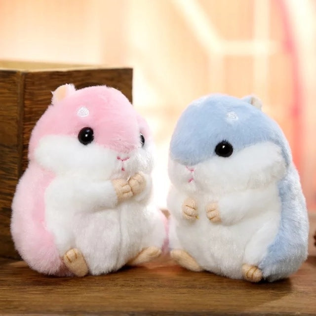 หนูแฮมสเตอร์น่ารักพวงกุญแจกระเป๋าจี้ตุ๊กตา