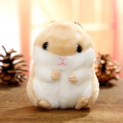 หนูแฮมสเตอร์น่ารักพวงกุญแจกระเป๋าจี้ตุ๊กตา