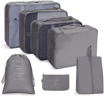 ชุดกระเป๋าเดินทาง กระเป๋าเก็บของแบบพับได้, 7 In 1, 8 In 1 Beam Mouth, 8 In 1 Cosmetic Bag, 8 In 1 Toiletry Bag, 9 In 1 Cosmetic Bag, 9 In 1 Toiletry Bag