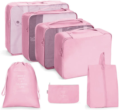 ชุดกระเป๋าเดินทาง กระเป๋าเก็บของแบบพับได้, 7 In 1, 8 In 1 Beam Mouth, 8 In 1 Cosmetic Bag, 8 In 1 Toiletry Bag, 9 In 1 Cosmetic Bag, 9 In 1 Toiletry Bag