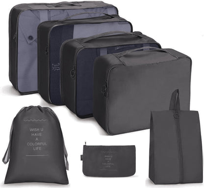 ชุดกระเป๋าเดินทาง กระเป๋าเก็บของแบบพับได้, 7 In 1, 8 In 1 Beam Mouth, 8 In 1 Cosmetic Bag, 8 In 1 Toiletry Bag, 9 In 1 Cosmetic Bag, 9 In 1 Toiletry Bag