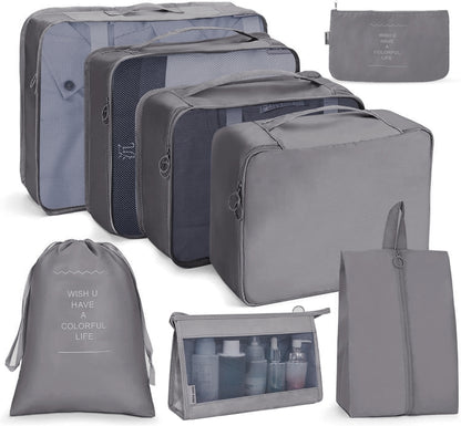 ชุดกระเป๋าเดินทาง กระเป๋าเก็บของแบบพับได้, 7 In 1, 8 In 1 Beam Mouth, 8 In 1 Cosmetic Bag, 8 In 1 Toiletry Bag, 9 In 1 Cosmetic Bag, 9 In 1 Toiletry Bag