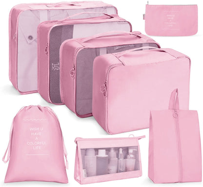 ชุดกระเป๋าเดินทาง กระเป๋าเก็บของแบบพับได้, 7 In 1, 8 In 1 Beam Mouth, 8 In 1 Cosmetic Bag, 8 In 1 Toiletry Bag, 9 In 1 Cosmetic Bag, 9 In 1 Toiletry Bag