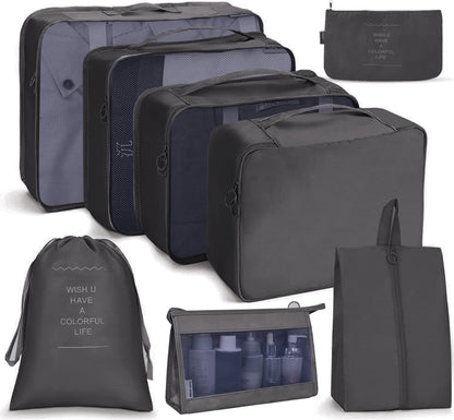 ชุดกระเป๋าเดินทาง กระเป๋าเก็บของแบบพับได้, 7 In 1, 8 In 1 Beam Mouth, 8 In 1 Cosmetic Bag, 8 In 1 Toiletry Bag, 9 In 1 Cosmetic Bag, 9 In 1 Toiletry Bag
