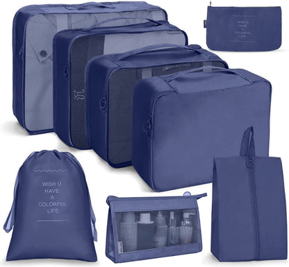ชุดกระเป๋าเดินทาง กระเป๋าเก็บของแบบพับได้, 7 In 1, 8 In 1 Beam Mouth, 8 In 1 Cosmetic Bag, 8 In 1 Toiletry Bag, 9 In 1 Cosmetic Bag, 9 In 1 Toiletry Bag