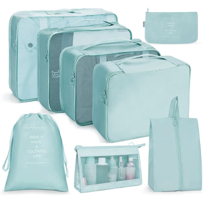 ชุดกระเป๋าเดินทาง กระเป๋าเก็บของแบบพับได้, 7 In 1, 8 In 1 Beam Mouth, 8 In 1 Cosmetic Bag, 8 In 1 Toiletry Bag, 9 In 1 Cosmetic Bag, 9 In 1 Toiletry Bag