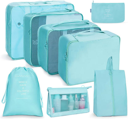 ชุดกระเป๋าเดินทาง กระเป๋าเก็บของแบบพับได้, 7 In 1, 8 In 1 Beam Mouth, 8 In 1 Cosmetic Bag, 8 In 1 Toiletry Bag, 9 In 1 Cosmetic Bag, 9 In 1 Toiletry Bag