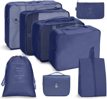 ชุดกระเป๋าเดินทาง กระเป๋าเก็บของแบบพับได้, 7 In 1, 8 In 1 Beam Mouth, 8 In 1 Cosmetic Bag, 8 In 1 Toiletry Bag, 9 In 1 Cosmetic Bag, 9 In 1 Toiletry Bag