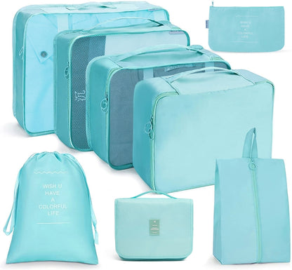 ชุดกระเป๋าเดินทาง กระเป๋าเก็บของแบบพับได้, 7 In 1, 8 In 1 Beam Mouth, 8 In 1 Cosmetic Bag, 8 In 1 Toiletry Bag, 9 In 1 Cosmetic Bag, 9 In 1 Toiletry Bag