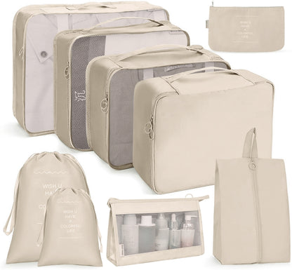 ชุดกระเป๋าเดินทาง กระเป๋าเก็บของแบบพับได้, 7 In 1, 8 In 1 Beam Mouth, 8 In 1 Cosmetic Bag, 8 In 1 Toiletry Bag, 9 In 1 Cosmetic Bag, 9 In 1 Toiletry Bag
