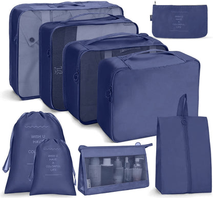 ชุดกระเป๋าเดินทาง กระเป๋าเก็บของแบบพับได้, 7 In 1, 8 In 1 Beam Mouth, 8 In 1 Cosmetic Bag, 8 In 1 Toiletry Bag, 9 In 1 Cosmetic Bag, 9 In 1 Toiletry Bag