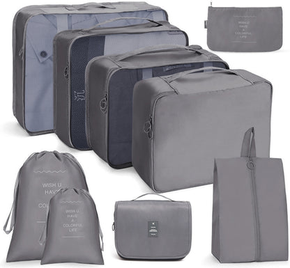 ชุดกระเป๋าเดินทาง กระเป๋าเก็บของแบบพับได้, 7 In 1, 8 In 1 Beam Mouth, 8 In 1 Cosmetic Bag, 8 In 1 Toiletry Bag, 9 In 1 Cosmetic Bag, 9 In 1 Toiletry Bag