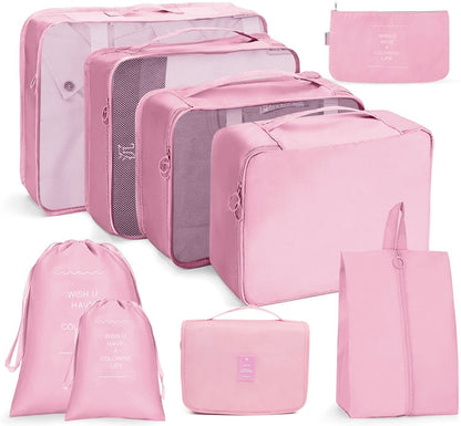 ชุดกระเป๋าเดินทาง กระเป๋าเก็บของแบบพับได้, 7 In 1, 8 In 1 Beam Mouth, 8 In 1 Cosmetic Bag, 8 In 1 Toiletry Bag, 9 In 1 Cosmetic Bag, 9 In 1 Toiletry Bag