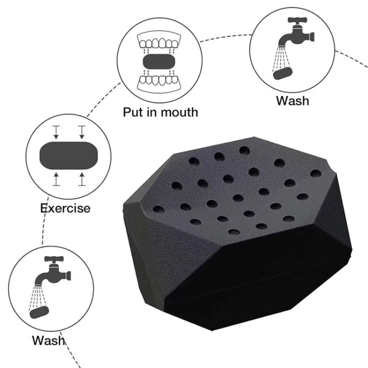 3PCS 7th Generation Masseter Ball Mandibular TRAINER เทรนเนอร์กล้ามเนื้อใบหน้าซิลิโคน Face-Lifting อุปกรณ์, 7th Generation (Black), 7th Generation (White), 7th Generation (Gray)
