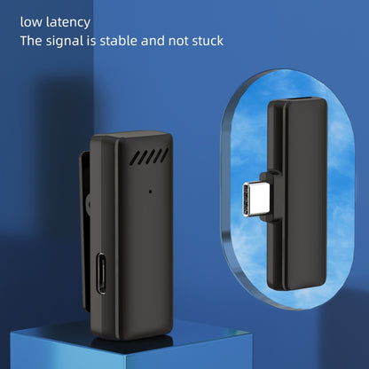 ไมโครโฟนตัดเสียงรบกวนแบบไร้สายแบบหนีบเสื้อพร้อมเคสชาร์จ, S13 Dual Microphone Black USB-C/Type-C Interface, S13 Dual Microphone Black 8 Pin Interface, S13 One To Two Yellow Case USB-C/Type-C Interface
