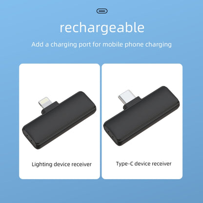 ไมโครโฟนตัดเสียงรบกวนแบบไร้สายแบบหนีบเสื้อพร้อมเคสชาร์จ, S13 Dual Microphone Black USB-C/Type-C Interface, S13 Dual Microphone Black 8 Pin Interface, S13 One To Two Yellow Case USB-C/Type-C Interface