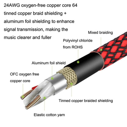 สีแดงและสีดำสุทธิ TRS 6.35 มม.ชายถึง Caron หญิงไมโครโฟน XLR BALANCE CABLE, 0.5m, 1m, 1.8m, 3m, 5m, 8m, 10m, 12m, 15m, 20m, 25m, 30m