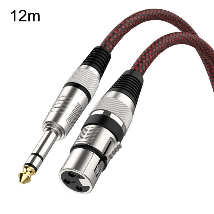 สีแดงและสีดำสุทธิ TRS 6.35 มม.ชายถึง Caron หญิงไมโครโฟน XLR BALANCE CABLE, 0.5m, 1m, 1.8m, 3m, 5m, 8m, 10m, 12m, 15m, 20m, 25m, 30m