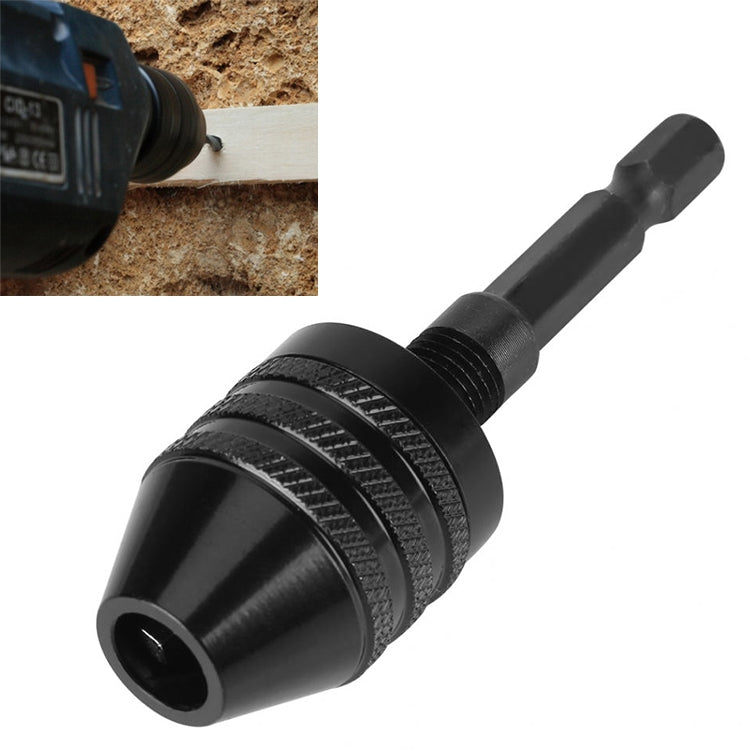 Hex Shank Mini เจาะ Chuck Conversion สาม Jaw Chuck Power เครื่องมือ, Hex Shank Black Chuck (0.8-8mm)A, Hex Shank Black Chuck (0.3-6.5mm) B, Hex Shank Black Chuck (0.3-3.6mm), Hex Shank Silver Chuck (0.3-3.6mm), 2.35mm Round Chuck (0.3-3.4mm)           ...