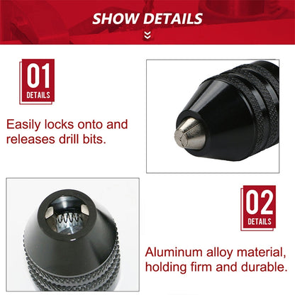 Hex Shank Mini เจาะ Chuck Conversion สาม Jaw Chuck Power เครื่องมือ, Hex Shank Black Chuck (0.8-8mm)A, Hex Shank Black Chuck (0.3-6.5mm) B, Hex Shank Black Chuck (0.3-3.6mm), Hex Shank Silver Chuck (0.3-3.6mm), 2.35mm Round Chuck (0.3-3.4mm)           ...