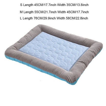 ฤดูร้อนผ้าไหมน้ำแข็งNest Padsขนาดเล็กและขนาดกลางมัลติฟังก์ชั่Cool Pet Nest Dog Cat Pad, S, M, L