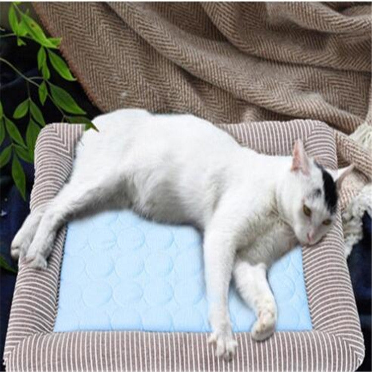 ฤดูร้อนผ้าไหมน้ำแข็งNest Padsขนาดเล็กและขนาดกลางมัลติฟังก์ชั่Cool Pet Nest Dog Cat Pad, S, M, L