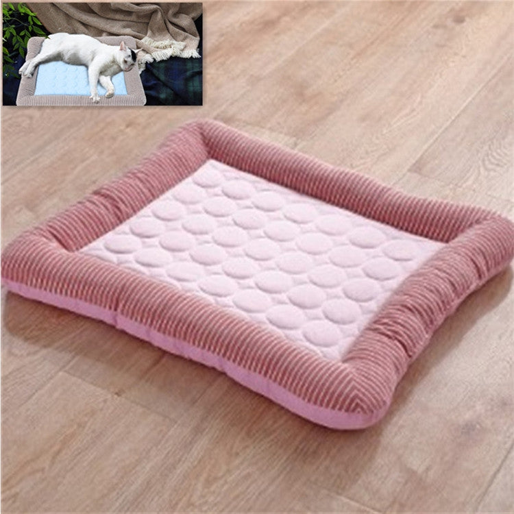ฤดูร้อนผ้าไหมน้ำแข็งNest Padsขนาดเล็กและขนาดกลางมัลติฟังก์ชั่Cool Pet Nest Dog Cat Pad, S, M, L