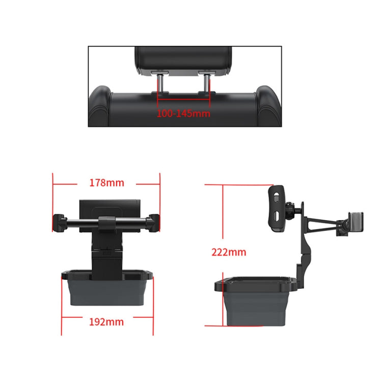 CHZ-12 รถด้านหลังหมอน Telescopic Bracket รถผู้ถือโทรศัพท์ที่นั่ง, CHZ-12