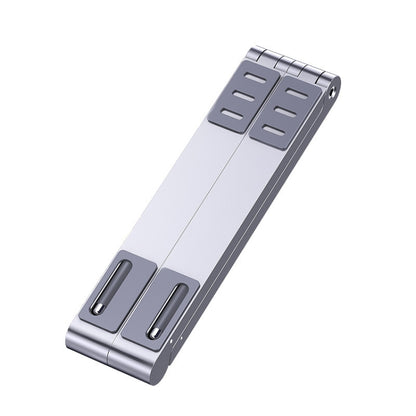 Oatsbasf 03040 โลหะขาตั้งโน้ตบุ๊คขนาดเล็กอลูมิเนียมอัลลอยด์คอมพิวเตอร์ Cooling วงเล็บพับ