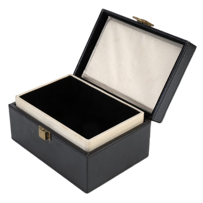 สัญญาณโทรศัพท์มือถือป้องกันการรบกวน Flip PU Gift Box กล่องป้องกันการโจรกรรมที่ปลอดภัยและปลอดภัย, Black