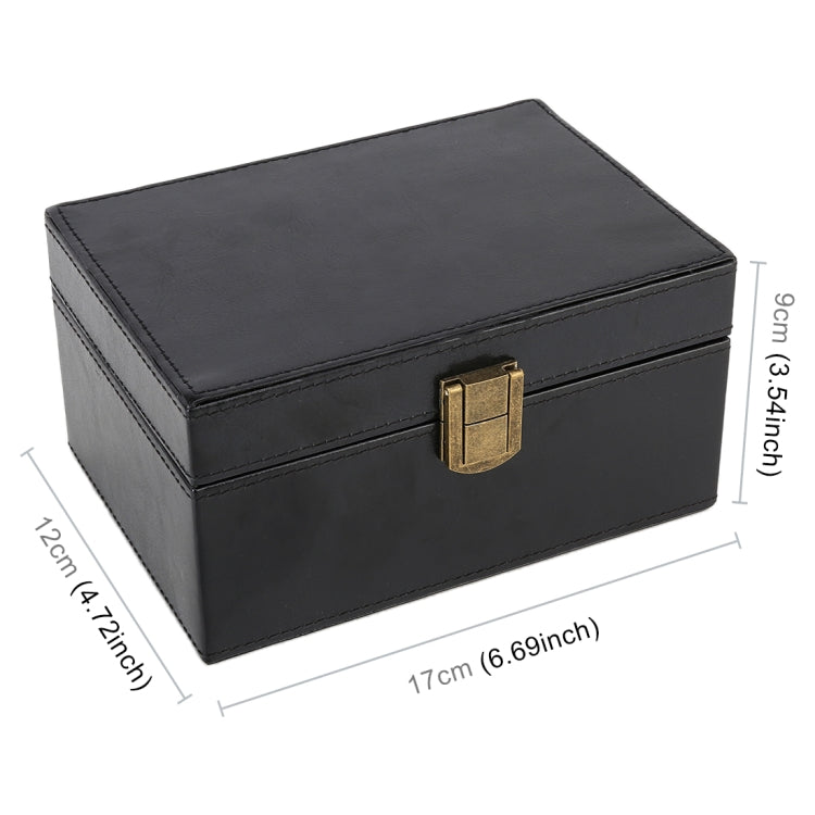 สัญญาณโทรศัพท์มือถือป้องกันการรบกวน Flip PU Gift Box กล่องป้องกันการโจรกรรมที่ปลอดภัยและปลอดภัย, Black