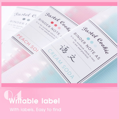 สมุดบันทึกแบบหลวม Rainbow Cookie Daily Plan สมุดบันทึกส่วนตัว, A5
