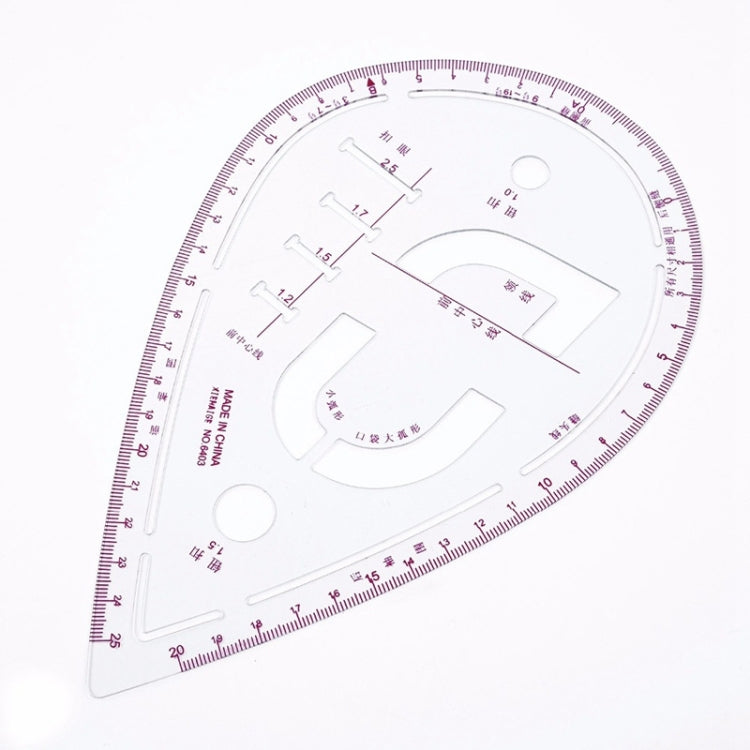 7 ชิ้น/เซ็ตเย็บ Curve ไม้บรรทัดเมตริกวัดช่างตัดเสื้อเสื้อผ้าเครื่องมือไม้บรรทัดชุด