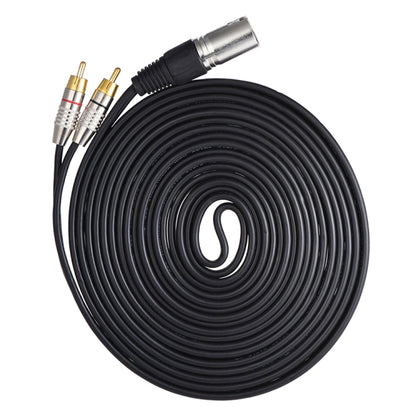 XLR ชายถึง 2RCA ชายเสียบสายสัญญาณเสียงสเตอริโอ, ความยาว:, 0.5m, 1m, 1.5m, 2m, 3m, 5m, 8m, 10m