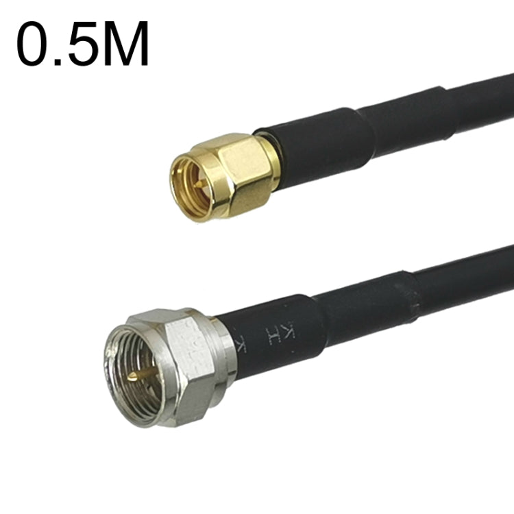 SMA ชายถึง F ทีวีชาย RG58 สายอะแดปเตอร์โคแอกเซียล, 0.5m, 1m, 1.5m, 3m, 5m, 10m