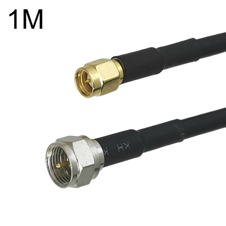 SMA ชายถึง F ทีวีชาย RG58 สายอะแดปเตอร์โคแอกเซียล, 0.5m, 1m, 1.5m, 3m, 5m, 10m