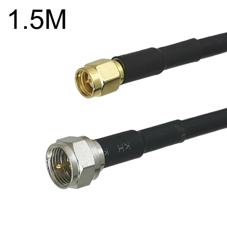 SMA ชายถึง F ทีวีชาย RG58 สายอะแดปเตอร์โคแอกเซียล, 0.5m, 1m, 1.5m, 3m, 5m, 10m